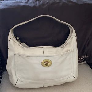 Coach Cream Leather Purse